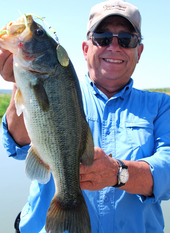 Myhre with Mo. River bass