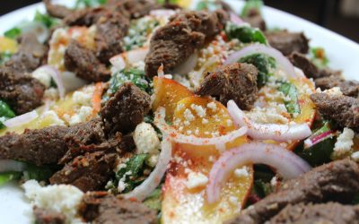 Outdoor Edge-Pronghorn or Deer Steak & Peach Salad By Jeff Benda